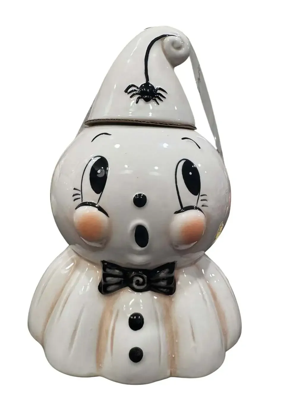 Transpac Johanna Parker Gus Ghost Halloween Ceramic Cookie Jar Canister